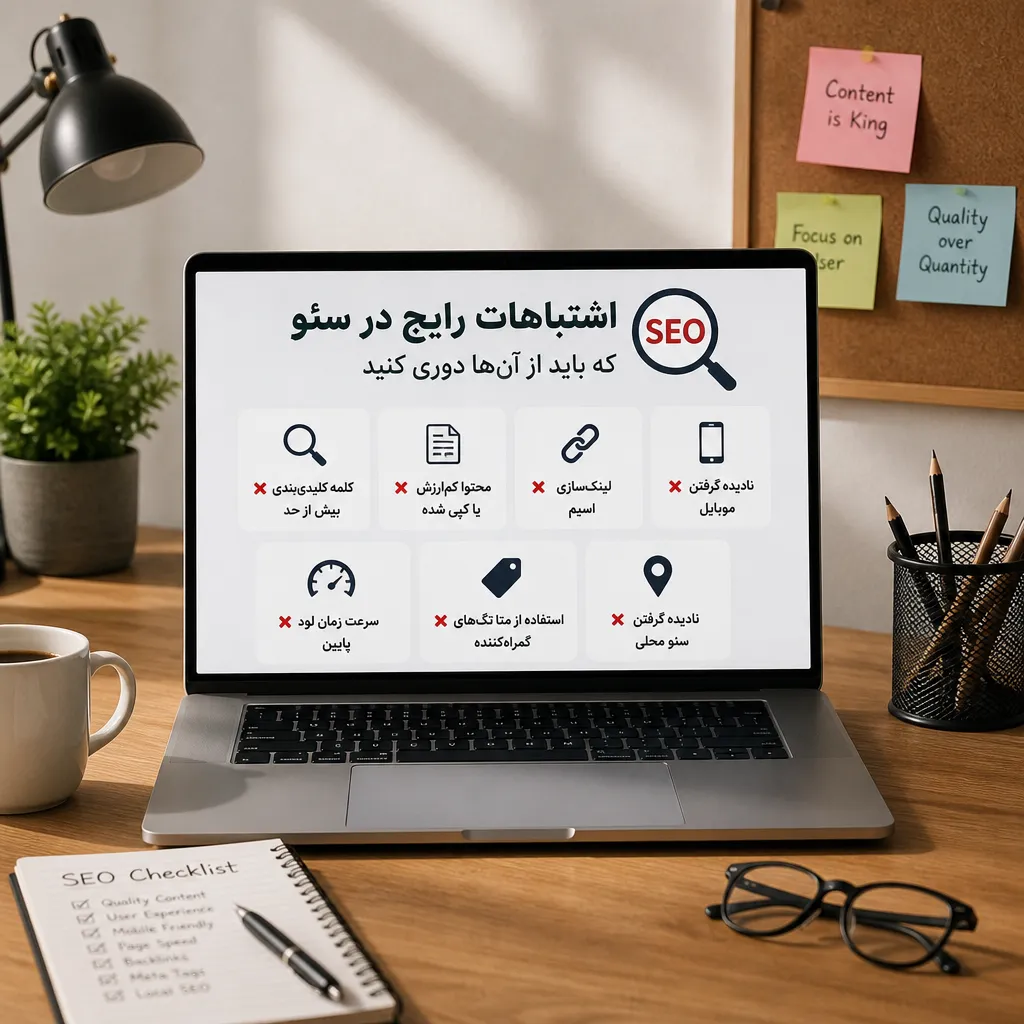 اشتباهات رایج در سئو که باید از آنها دوری کنید
