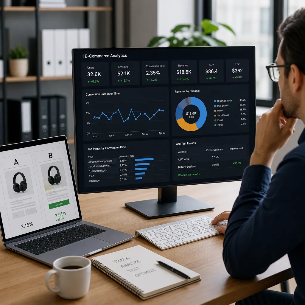 آنالیتیکس، ارزیابی و A/B تست