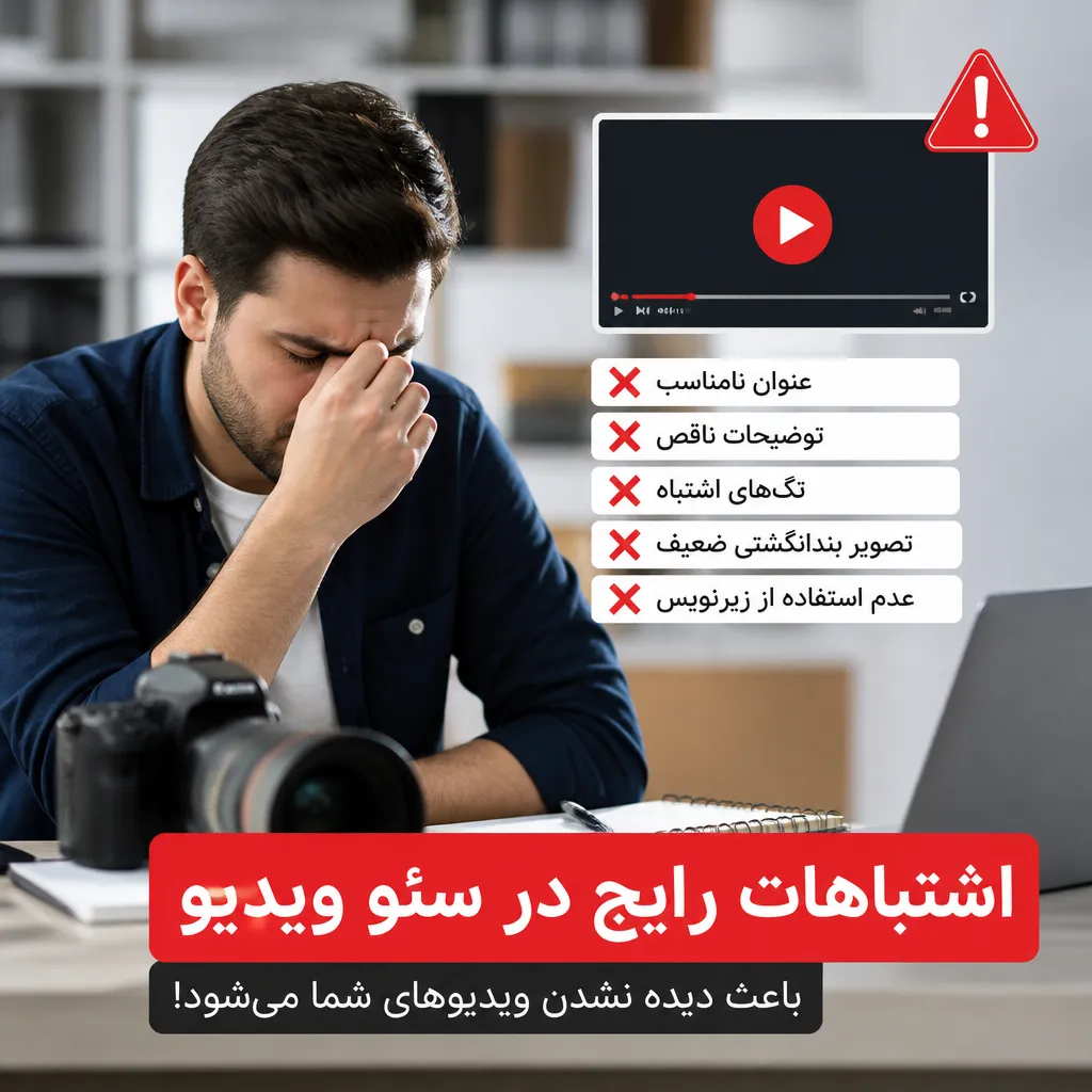 اشتباهات رایج در سئو ویدیو