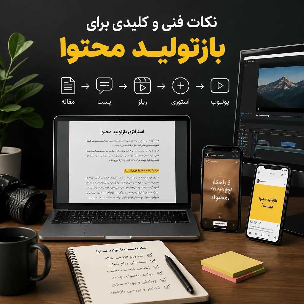 نکات فنی و کلیدی برای بازتولید محتوا