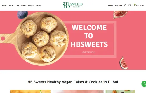 وبسایت HB Sweets