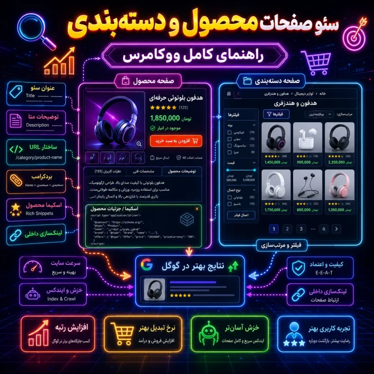 سئو صفحات محصول و دسته‌بندی