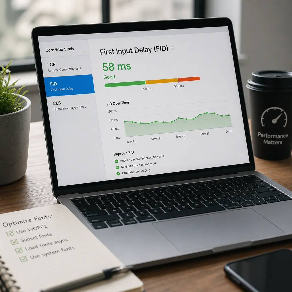 تأثیر بر FID (First Input Delay)