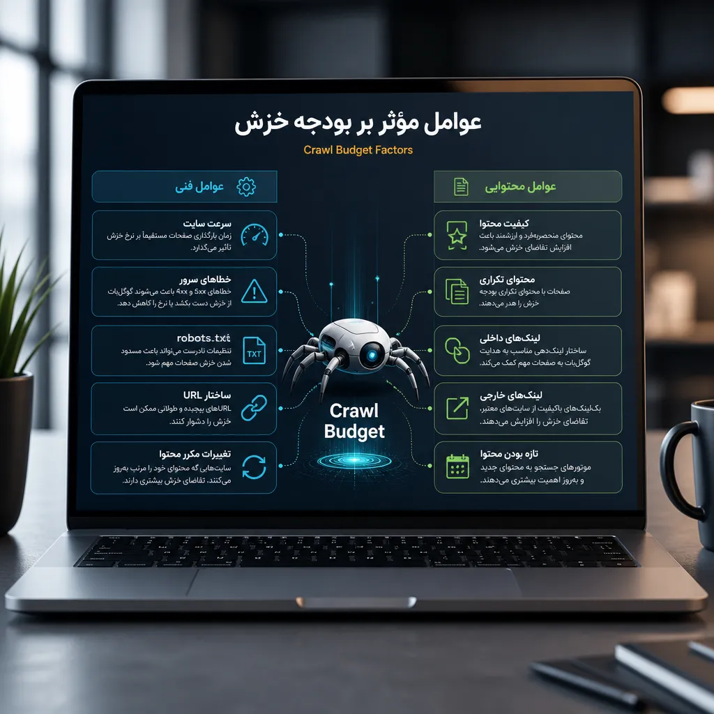 عوامل مؤثر بر بودجه خزش