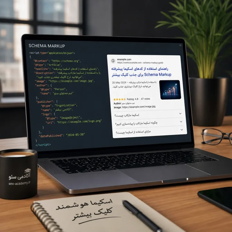 راهنمای استفاده از کدهای اسکیما پیشرفته Schema Markup برای جذب کلیک بیشتر